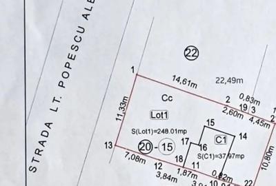 Teren Construcții intravilan de 248 mp, în Titan - 3