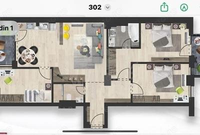 Apartament cu 3 camere în Central - 2