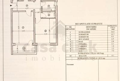 Apartament cu 3 camere decomandat în Mazepa 1