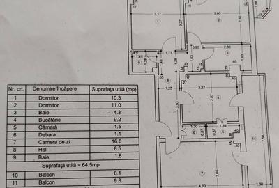 Apartament cu 3 camere în Parc Zăvoi - 1