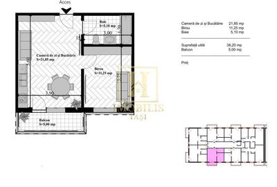Apartament cu 2 camere în Bârnova - 2