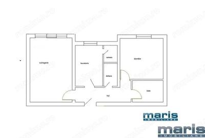 Apartament cu 2 camere decomandat în Tudor Vladimirescu