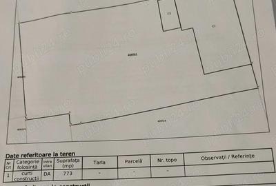 Casă cu 3 camere cu Teren 778 Mp în Central