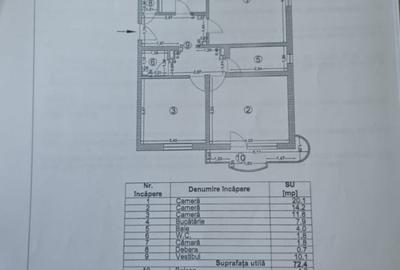 Apartament 3 camere, Nerva Traian, plan secund - 18