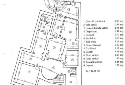 Zona Calea Victoriei - Ateneu S+P 154 mp trafic intens - 2
