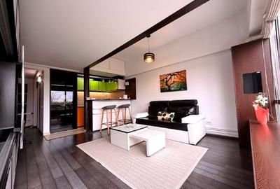 Apartament cu 2 camere semidecomandat, mobilat în Băneasa