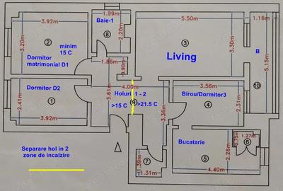 Apartament cu 4 camere decomandat în Central - 7