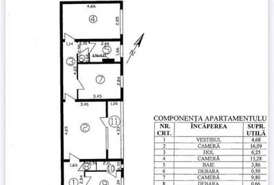 Apartament cu 3 camere semidecomandat, mobilat în Alexandru Obregia - 3