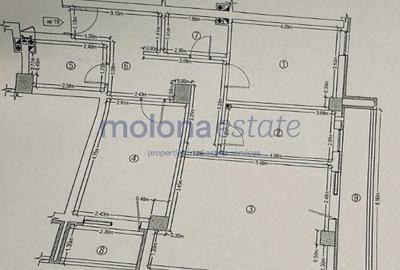 Apartament cu 3 camere decomandat în Florești - 3