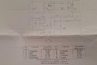 Nerva Traian-Mircea Voda, 3 camere decomandat. stradal - 7