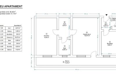 Apartament cu 2 camere semidecomandat în Vest - 1