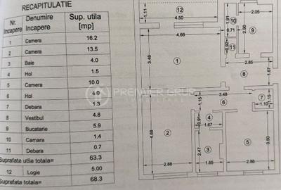 Apartament 3 camere 68mp, Cantemir, CT - 1