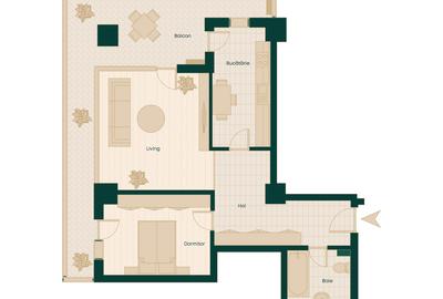 Apartament 2 camere intabulat,finalizat,parcare subterana,zona centrala,159969 - 2