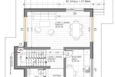 Casă cu 4 camere cu Teren 500 Mp în Bârnova