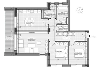 Apartament cu 3 camere în Central - 7