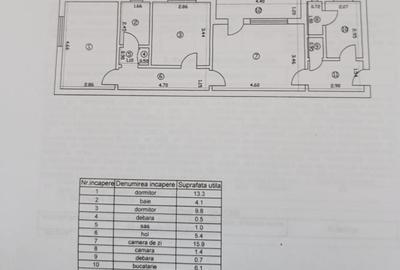 Apartament cu 3 camere semidecomandat în Tătărași - 2