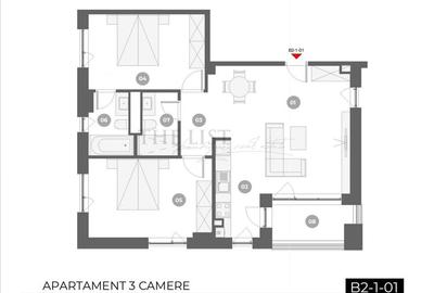 Apartament cu 3 camere nedecomandat în Chitila - 3