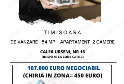 PROPRIETAR vand aparament 2 camere, C.Urseni - PRIMA LINIE - 1