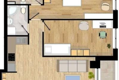 Apartament cu 3 camere semidecomandat în Iris - 7