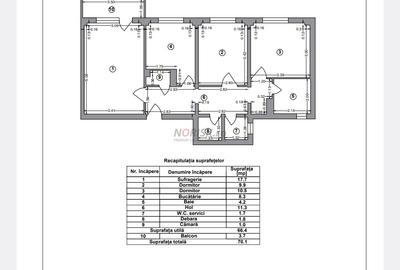 Apartament cu 3 camere decomandat, mobilat în Tineretului - 12