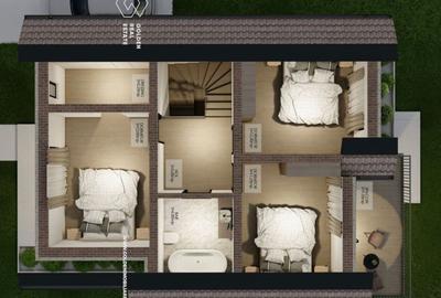Casă individuală cu 4 camere cu Teren 400 Mp în 6 Vânători - 6