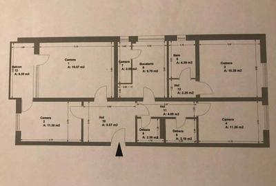 Apartament cu 4 camere decomandat în Vatra Luminoasă