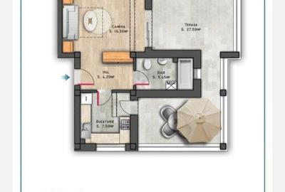 Vanzare apartament 2 camere,  Nicolae Grigorescu, bloc 2025 in constructie,  eta - 7