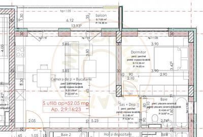 Apartament cu 2 camere decomandat în Botizului - 2