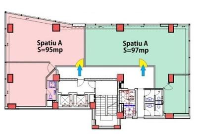 Spatii birouri 270 mp etaj 1 - 2
