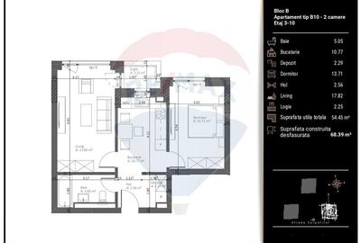Apartament cu 2 camere decomandat în Răcădău - 13