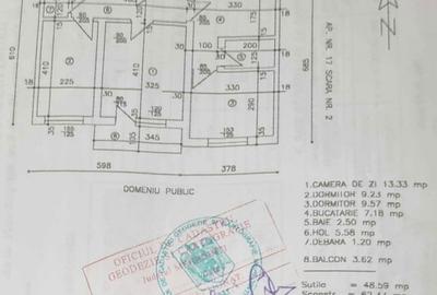 Apartament cu 3 camere decomandat în Cet - 8