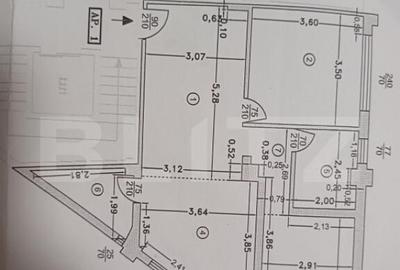 Apartament de 3 camere, 66,32 mp, zona Dimitrie Leonida - 2