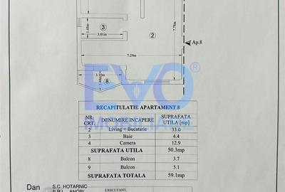 Apartament cu 2 camere în Bârnova - 9