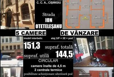 Ultracentral, intre Victoriei-Brezoianu, Otetelesanu 5 camere 155mp - 9