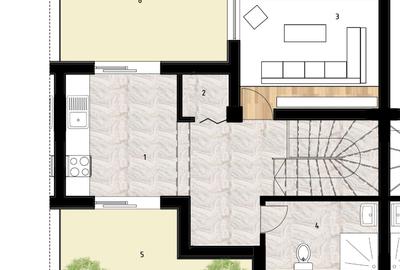 Soseaua Oltenitei-Case Insiruite-P+1+M - 5 camere-165 mp+curte - 5
