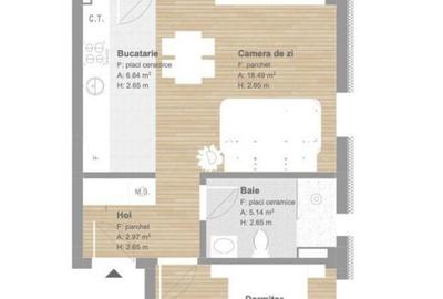 Apartament de 2 camere, finisat, 54 mp, tva inclus zona Tine - 1