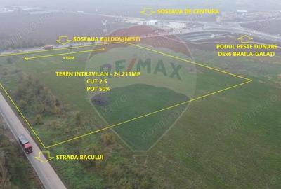 Teren intravilan de vanzare 24,211mp Braila / Soseaua Baldovinesti - 2