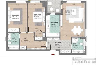 Apartament cu 3 camere decomandat în Nufărul - 3