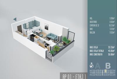 Garsonieră decomandată, Bloc nou Titan, incalzire pardoseala, Lângă STB și Parc - 17