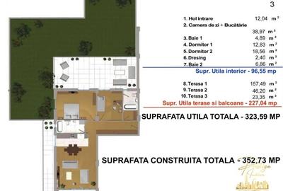 Apartament 3 camere cu terasa si gradina in bloc nou Luceafarul-Oradea - 27