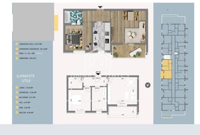 Apartament cu 2 camere decomandat în Titan - 2