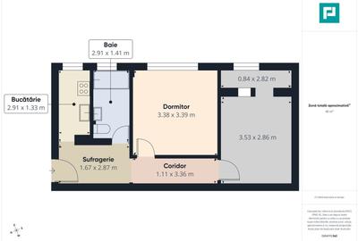 Apartament 2 camere complet utilat și mobilat - 6