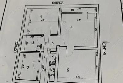 Apartament cu 3 camere semidecomandat în Central - 2