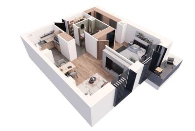 Apartament cu 2 camere în Ultracentral