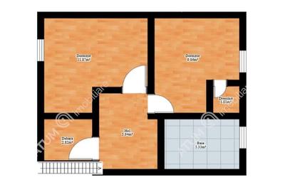 Apartament 3 camere decomandate balcon zona Calea Poplacii Sibiu - 12