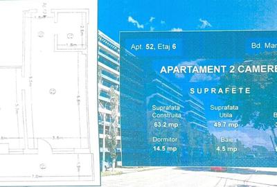 Apartament cu 2 camere decomandat în Exterior Vest - 4