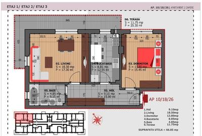 Mutare directa 2 camere decomandat bloc nou Oltenitei Berceni - 7
