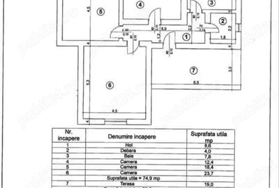 Apartament cu 3 camere decomandat în Vatra Dornei