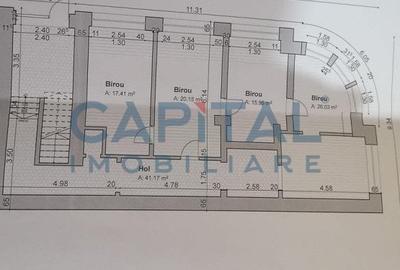 Spatiu birouri de inchiriat, Piata 1 Mai, demisol + parter, Comision 0% - 2