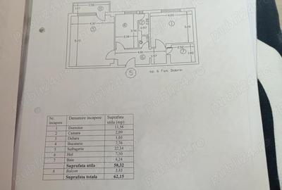 Apartament cu 2 camere decomandat în Central - 7